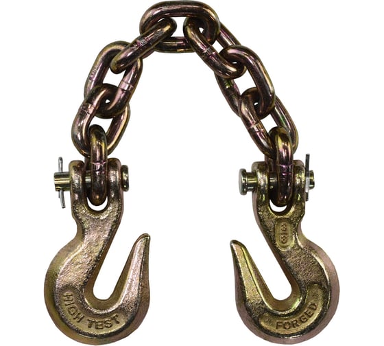 Изображение товара Тяговая цепь с крюками для слесарных работ WIEDERKRAFT соединитель цепей, 6 т длина 45 см WDK-0504