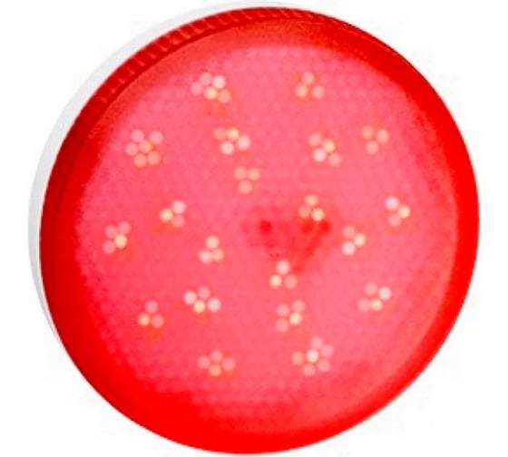 Изображение товара Светодиодная лампа Ecola Gx53 led color 8,0w, tablet, 220v, red, красный, матовая, 28x74 T5TR80ELC