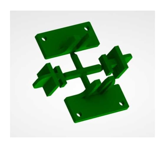 Изображение товара Комплект пластиковых креплений для профиля под саморез Mebax 2 шт. 00-00002713