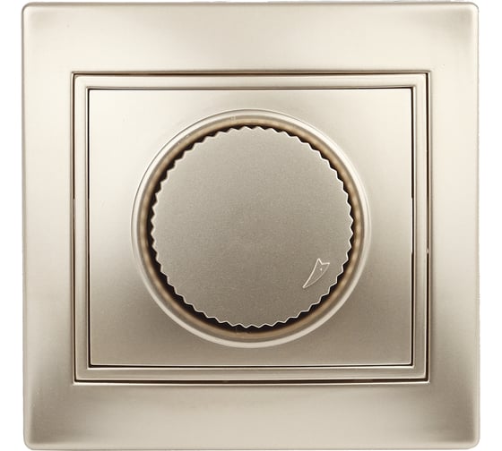 Изображение товара Поворотный светорегулятор Intro 140104 600Вт 230В, IP20, СУ, Plano, шампань Б0030091