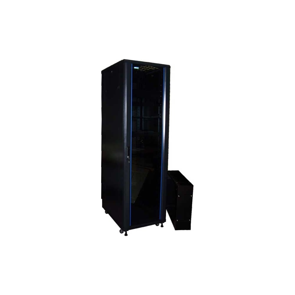 Изображение товара Шкаф 19" TWT Business, 47U 800x1200, черный, передняя дверь стекло, задняя дверь распашная металл -CBB-47U-8x12-G1 TWT-CBB-47U-8x12-G1