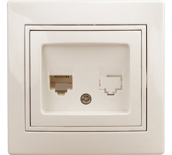 Изображение товара Информационная розетка Intro 1-303-02 RJ45, IP20, СУ, Plano, слоновая кость Б0027622
