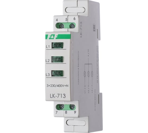 Изображение товара Указатель напряжения для трехфазной сети F&F LK-713 EA04.007.002