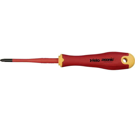 Изображение товара Диэлектрическая крестовая отвертка Felo Ergonic +/- E-SLIM Z 1X80 41719290