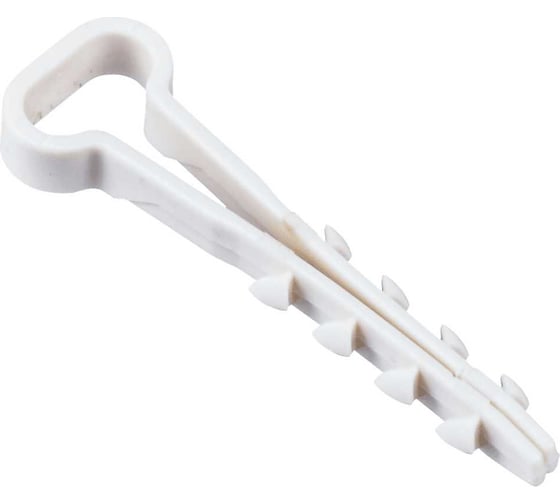 Изображение товара Дюбель-хомут IEK 5x8 мм, для плоского кабеля, нейлон, белый, 25 шт. UDH14-05-08-025-K01