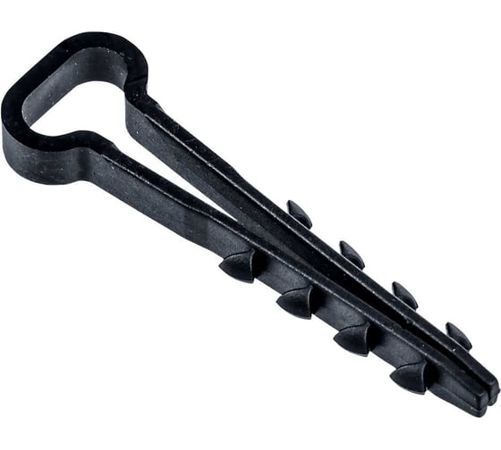 Изображение товара Дюбель-хомут IEK 5x10 мм, для плоского кабеля, нейлон, черный, 25 шт. UDH14-05-10-025-K02
