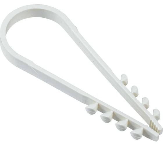 Изображение товара Дюбель-хомут IEK 19-25 мм, для круглого кабеля, нейлон, белый, 25 шт. UDH13-19-25-025-K01