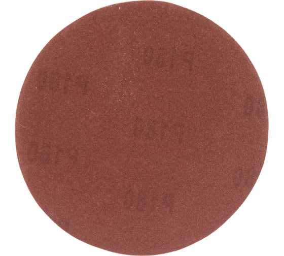 Изображение товара Круг абразивный под липучку (10 шт; 125 мм; P180) SANTOOL 060201-125-180