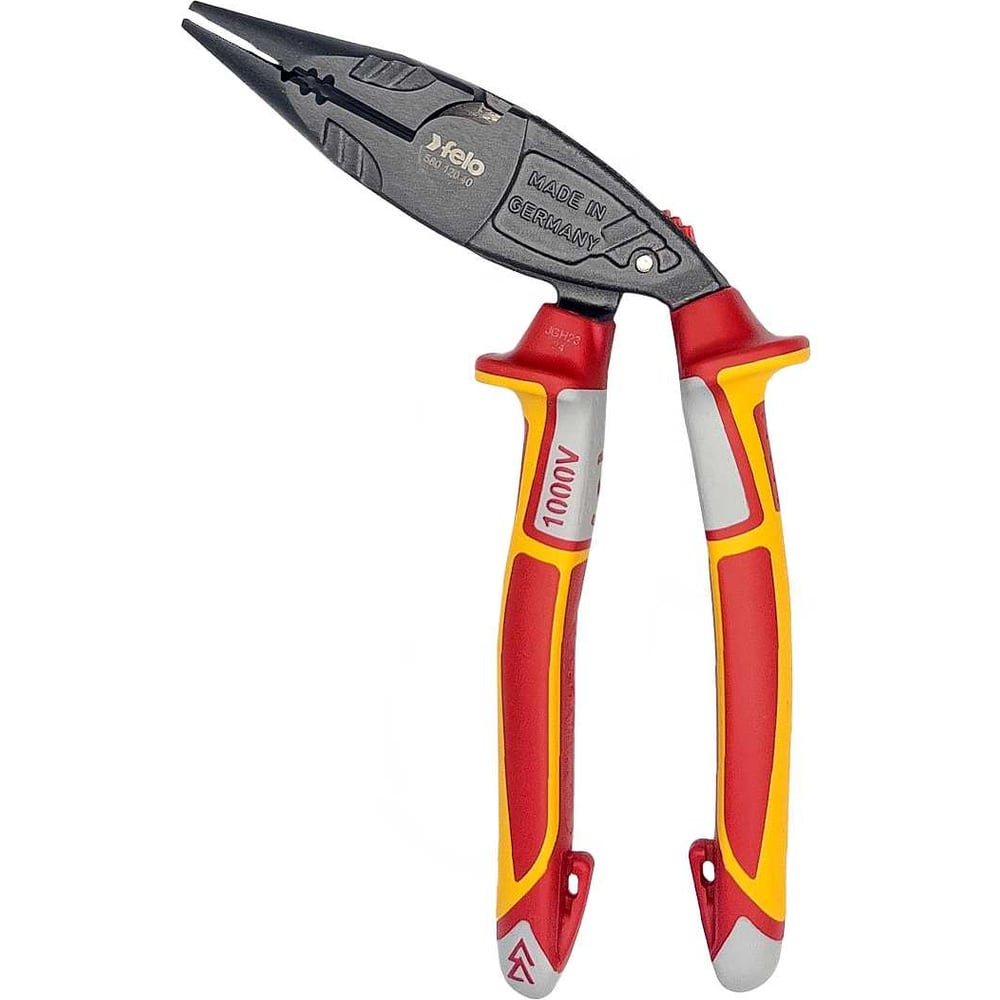 Изображение товара Изогнутые диэлектрические пассатижи Felo ErgoMulti 200 мм профессиональные