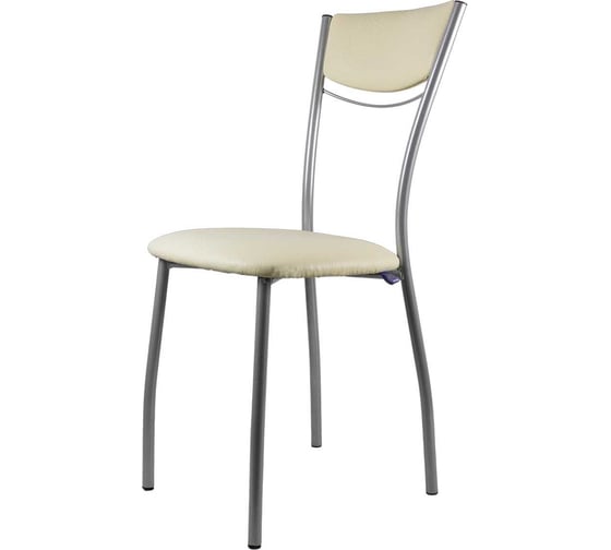 Изображение товара Стул MODULE`S TYLE Веста с мягкой спинкой, ваниль печать/хром ВИ0031