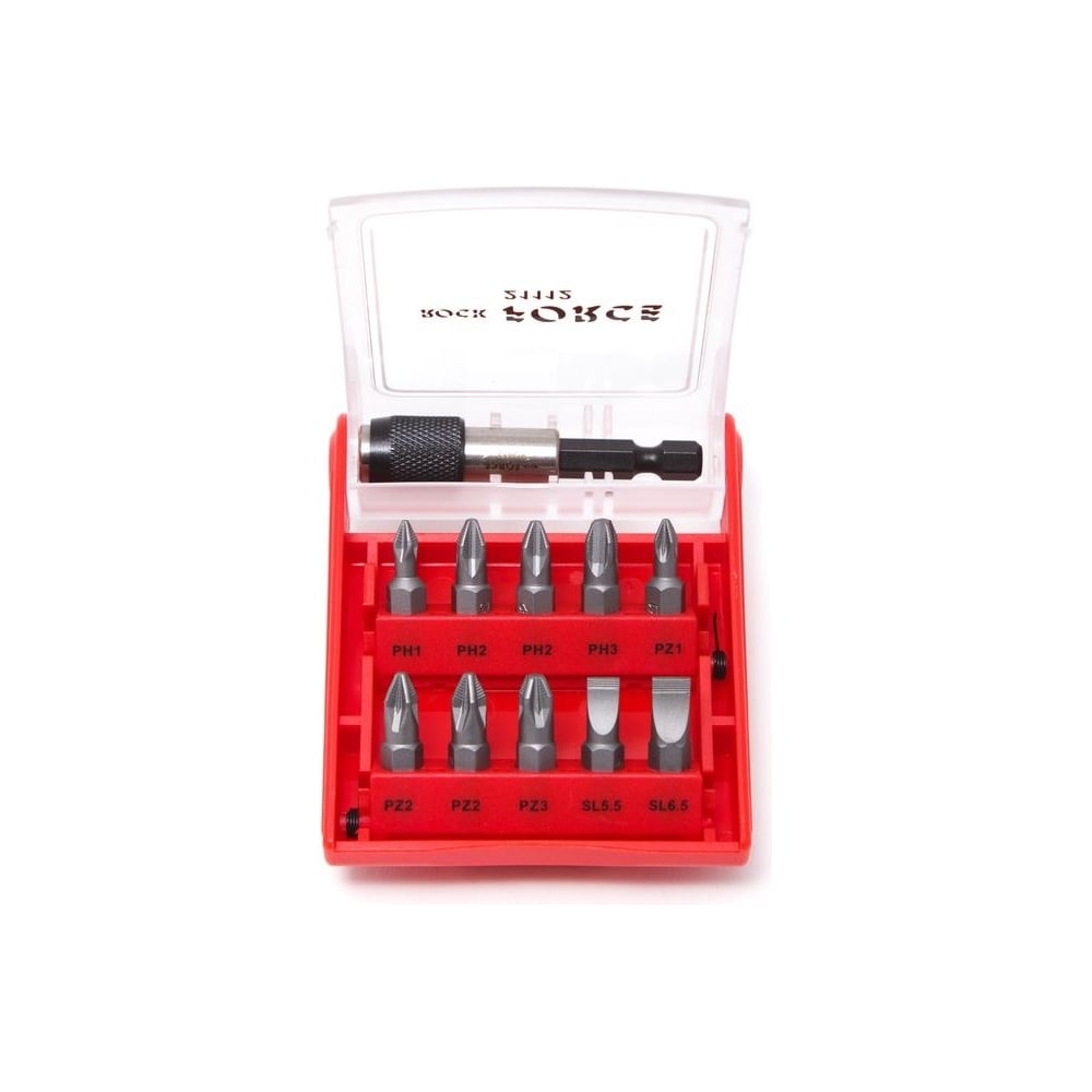 Набор вставок (11 пр; 1/4&quot;DR; PH 1,2,3; PZ 1,2,3; SL 5.5, 6.5 мм) Rockforce RF-21112(1468)