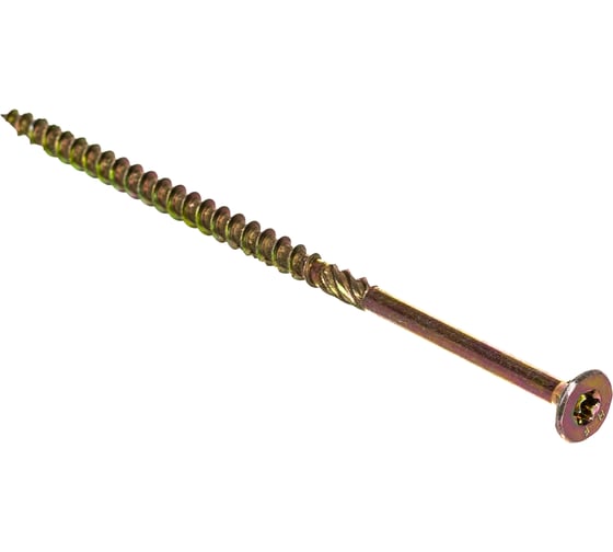 Изображение товара Саморез по дереву HIMTEX проф. желт. потай Torx 25 5x120 100 шт. 05120Fh