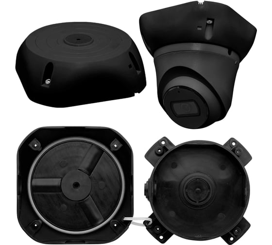 Изображение товара Монтажная коробка для видеокамер SLT мк-3 pro (черная) 10996