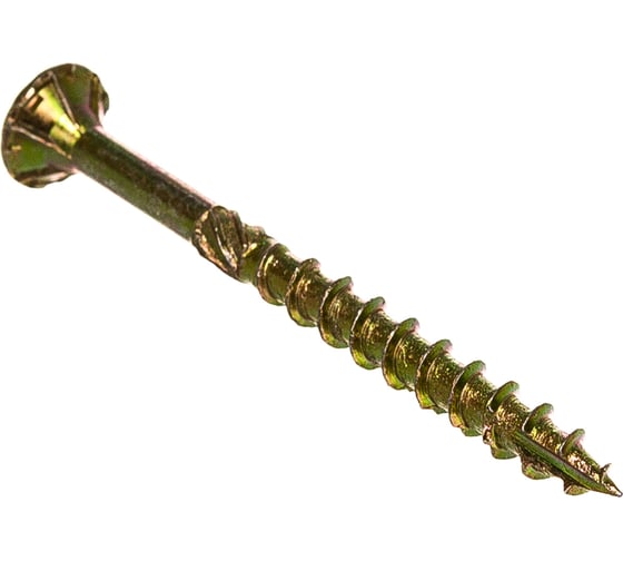 Изображение товара Саморез по дереву HIMTEX проф. желт. потай Torx 15 3,5x40 500 шт. 03540Fh