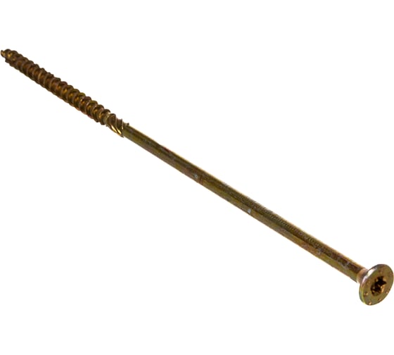 Изображение товара Саморез по дереву HIMTEX проф. желт. потай Torx 40 8x260 50 шт. 08260Fh