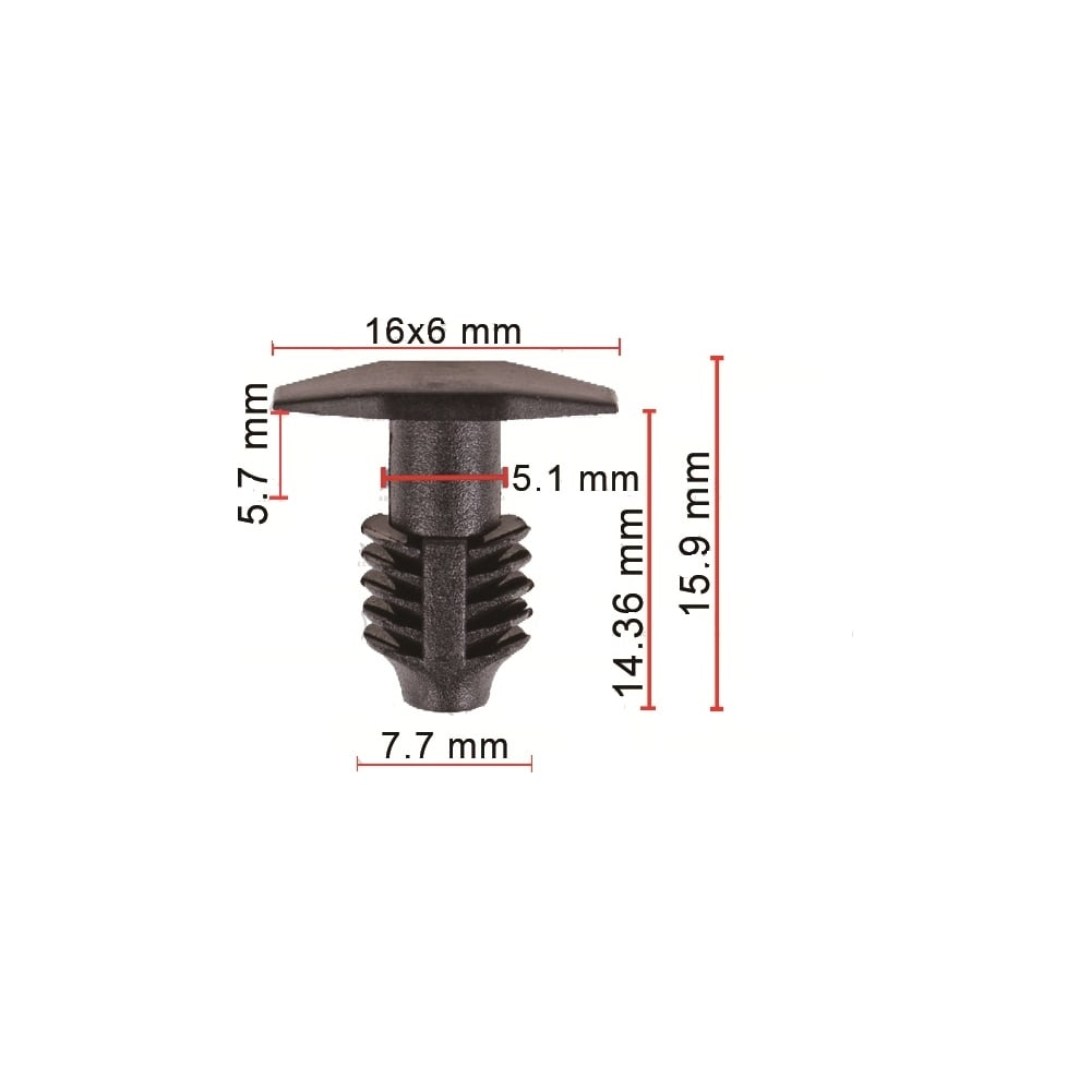 Клипса 50 шт AVERS 86434-4A000-50