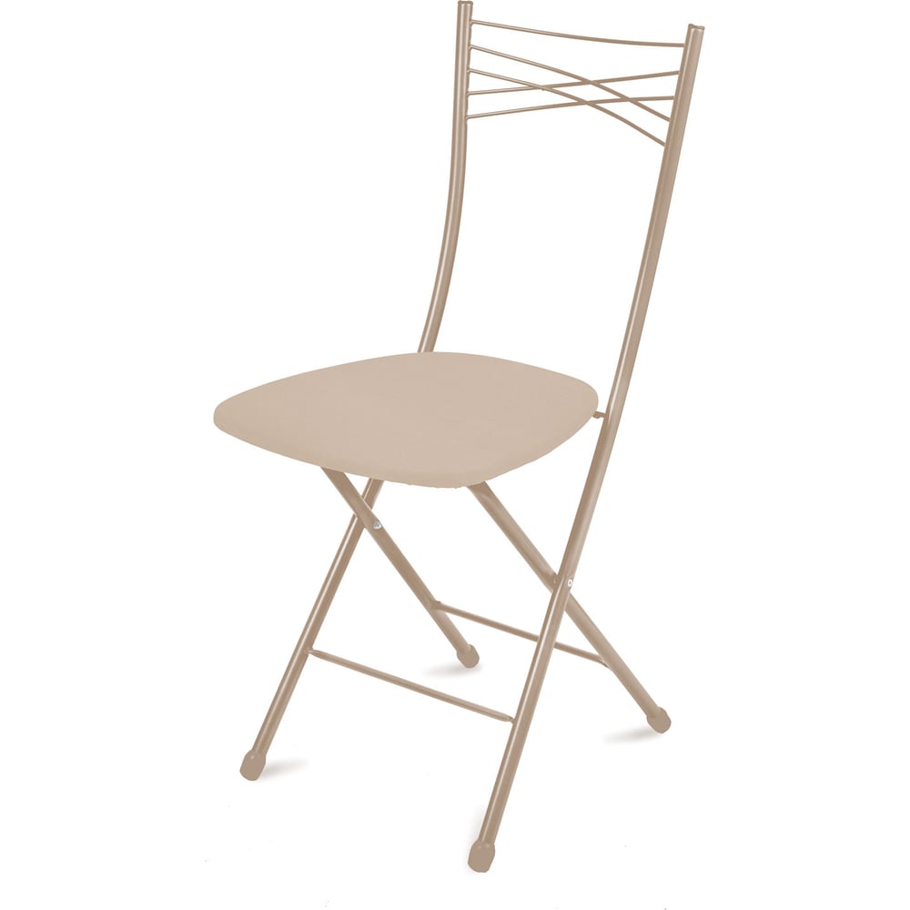 Изображение товара Складной стул Nika ССН1/11 слоновая кость/бежевый металлик