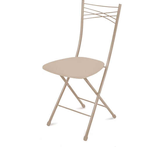 Изображение товара Складной стул Nika ССН1/11 слоновая кость/бежевый металлик