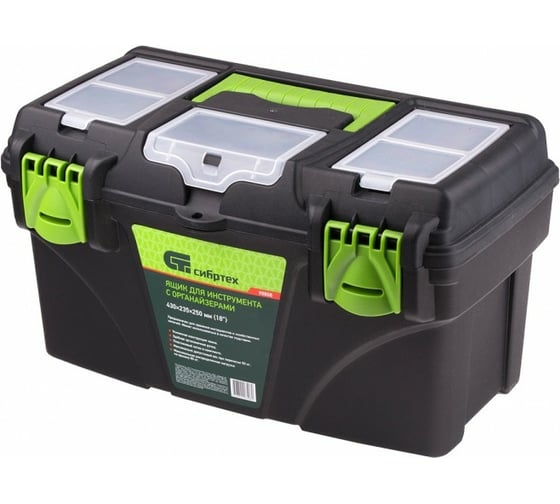 Изображение товара Ящик для инструментов 18 ”, с органайзерами СИБРТЕХ 90808