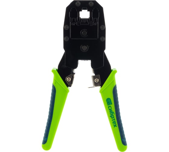Изображение товара Клещи для обжима телефонных и компьютерных клемм СИБРТЕХ 4P, 6P, 8P 17733