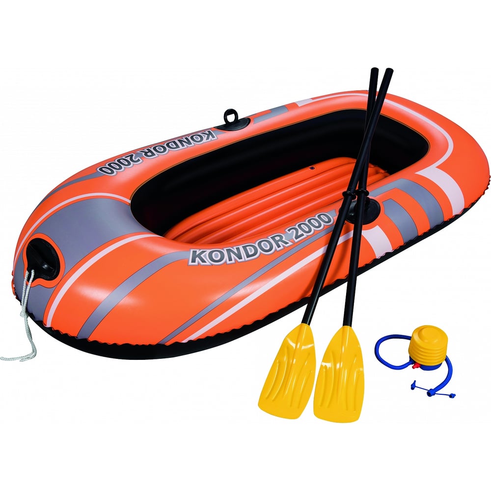 фото Надувная лодка bestway hydro-force raft set 188х98 см с вёслами и насосом 61062 bw