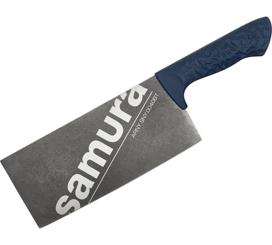 Изображение товара Азиатский кухонный топорик Samura ARNY 209 мм, ТЭП бирюзовый, AUS-8 с галтовкой SNY-0040BT/K