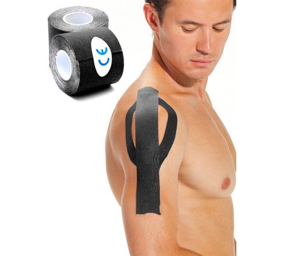 Изображение товара Кинезио тейп BRADEX 5мx5см, черная SF 0190