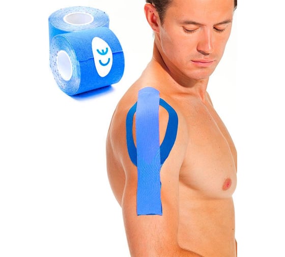 Изображение товара Кинезио тейп BRADEX 5мx5см, синяя SF 0188