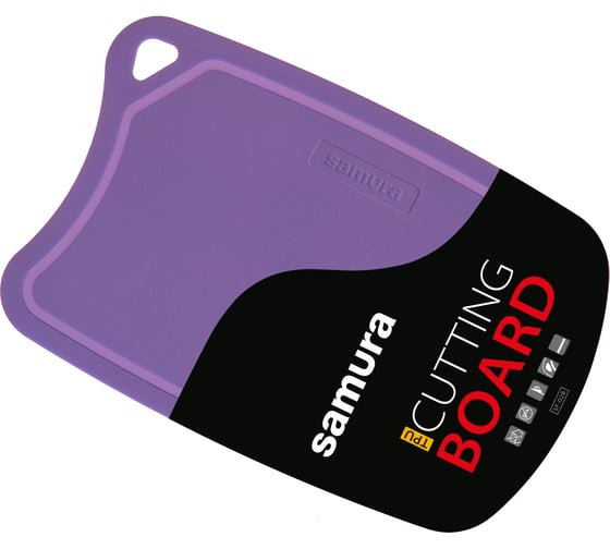 Изображение товара Доска Samura термопластиковая, 380x250x2 мм, фиолетовая SF-02V/K
