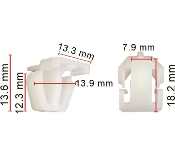 Изображение товара Клипса 50 шт AVERS 75305S0A003-50