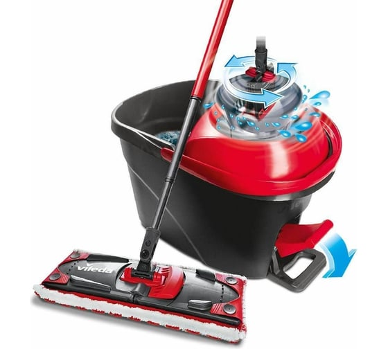 Изображение товара Набор для уборки со шваброй и ведром Vileda Ultramat Turbo 163425