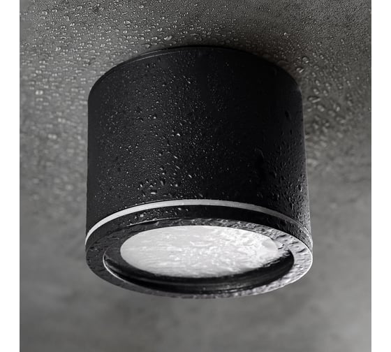 Изображение товара Потолочный спот iSVET GXL 101, черный, точечный светильник в ванную, защита от воды и брызг GXL-101-2-5