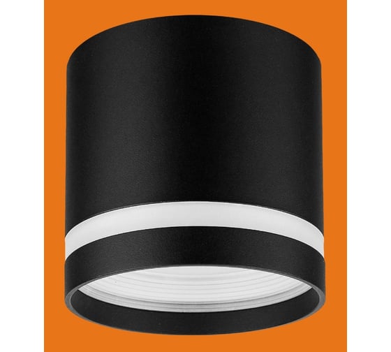 Изображение товара Потолочный светильник (спот) iSVET GXL 101, точечный под лампу GХ 53, черный с полосой GXL-101-4-4