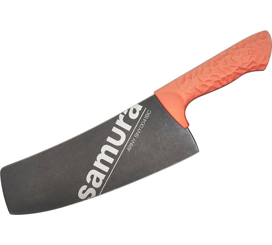 Изображение товара Кухонный топорик Samura Модерн "ARNY" 208 мм, ТЭП коралловый, AUS-8 с галтовкой SNY-0041BC/K