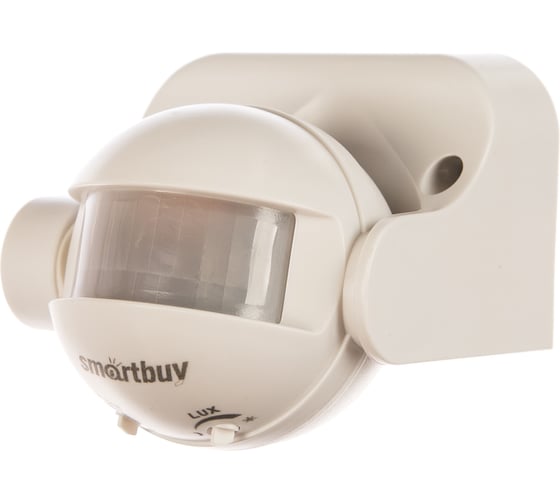 Изображение товара Инфракрасный датчик движения Smartbuy настенный 1200Вт, до 12м, IP44 sbl-ms-009