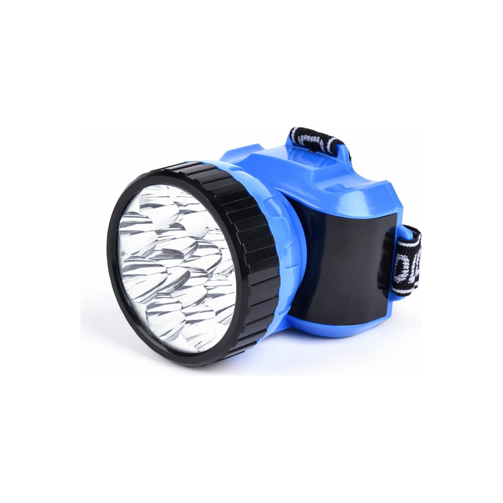 фото Аккумуляторный налобный фонарь smartbuy 12 led, синий sbf-26-b