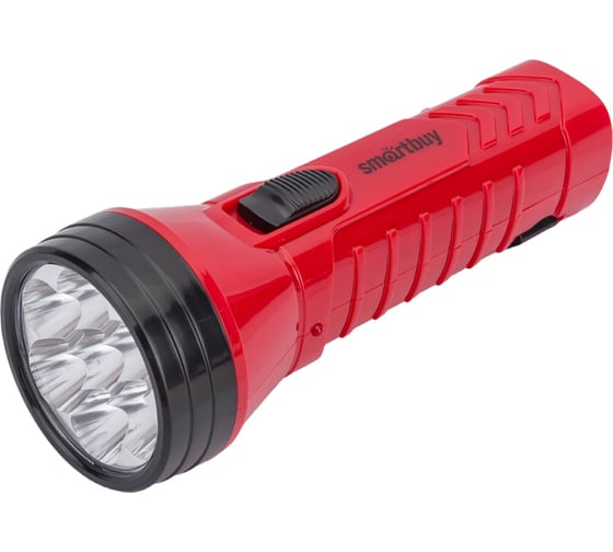 Изображение товара Аккумуляторный светодиодный фонарь Smartbuy 7 LED с прямой зарядкой, красный SBF-95-R