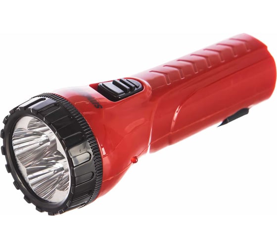 Изображение товара Аккумуляторный светодиодный фонарь Smartbuy 4 LED с прямой зарядкой, красный SBF-93-R