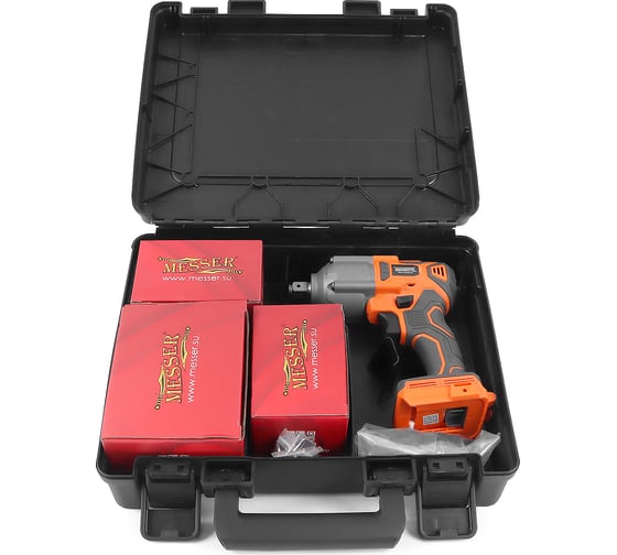 Изображение товара Аккумуляторный ударный гайковерт MESSER DCW9 750 Нм, М20, 20 В, 2 Ач 05-41-092