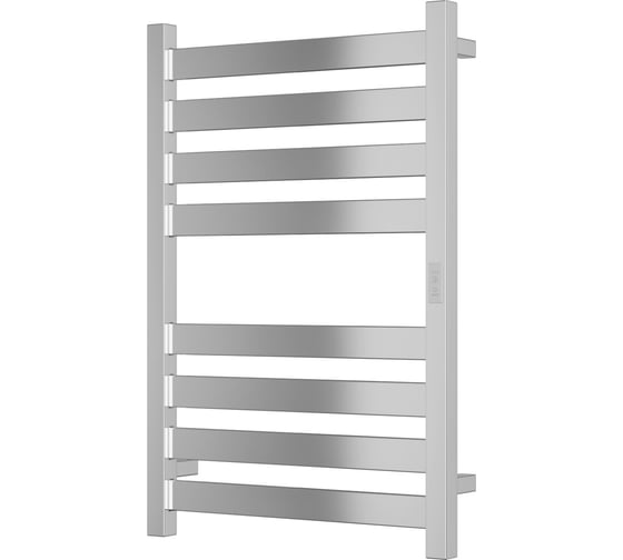 Изображение товара Дизайнерский электрический профильный полотенцесушитель Bauedge BAU Elite 50x80, 8 планок, универсальный, нерж. сталь полированная DB-0051