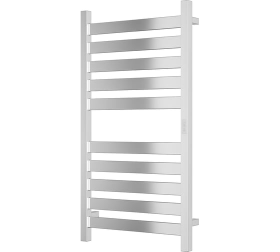 Изображение товара Дизайнерский электрический профильный полотенцесушитель Bauedge BAU Elite 50x100, 10 планок, универсальный, нерж. сталь полированная DB-0048