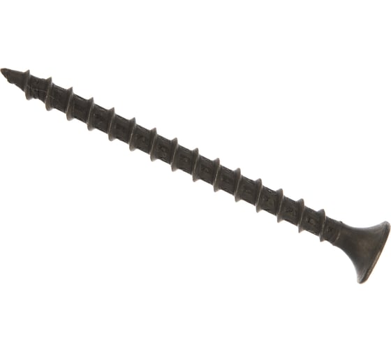 Изображение товара Саморез Качественный КРЕПЕЖ 3,5х51 потай, крупная резьба, оксид 1 кг 1000811 КЧ