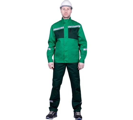 Изображение товара Летняя куртка ГК Спецобъединение СТРОНГ, зеленый-темно-зеленый Кур 1605/112/182