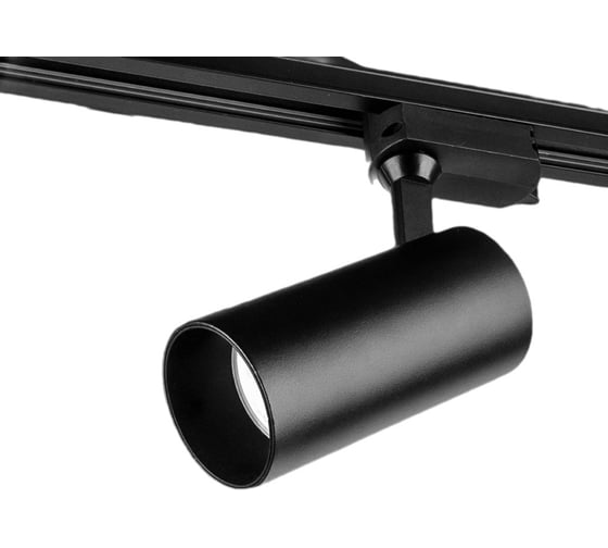 Изображение товара Трековый светодиодный поворотный светильник iSVET 20Вт спот, встроенная лампа, на шинопровод, черный TRK-102-2-4