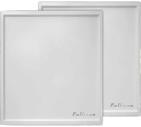 Изображение товара Поддон для пастилы Pullman белый 2 шт., универсальный, прямоугольный, 327x288x6,6 мм PL-010203-2