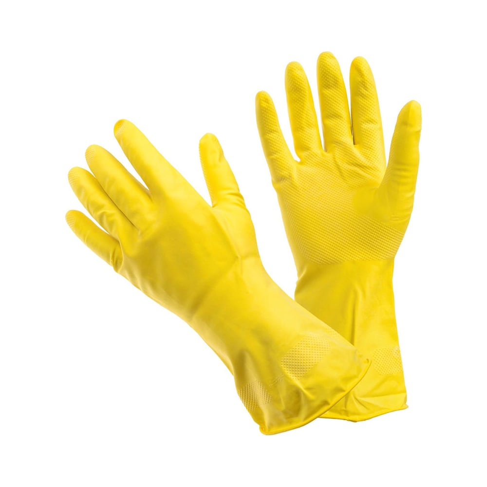 Изображение товара Хозяйственные резиновые перчатки Парников М латекс, текстурированные, бесшовные