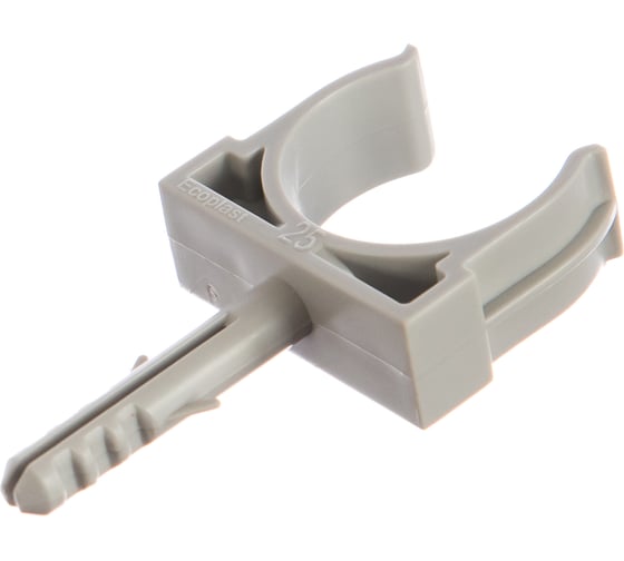 Изображение товара Держатель с дюбелем без шурупа Экопласт СT25  D25 мм, 10 шт 41425-10