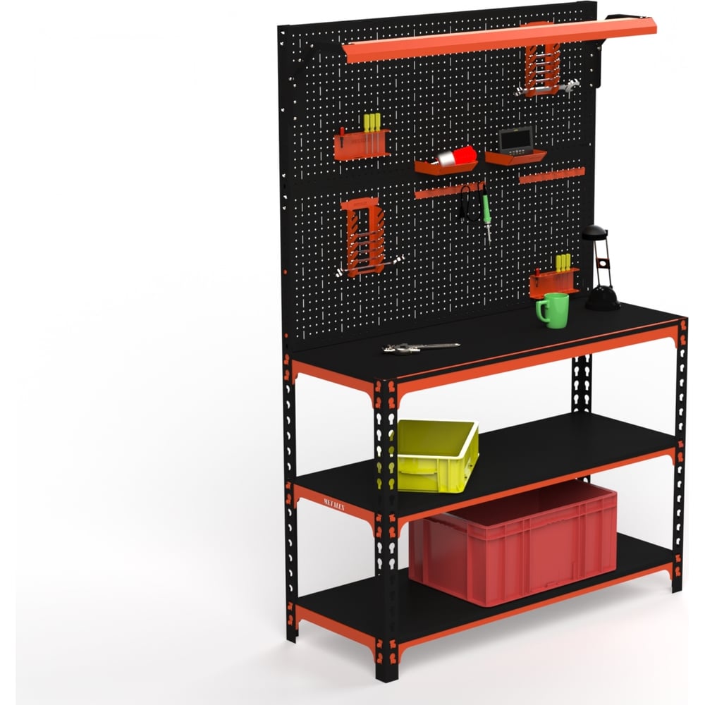 Изображение товара Верстак Металекс SUN 950x1700x500 мм с двойной перфопанелью