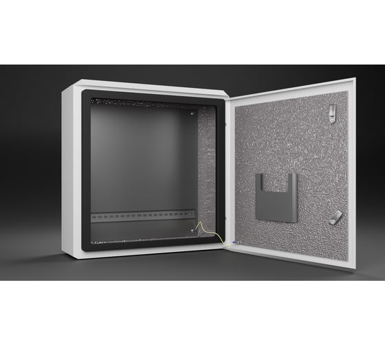 Изображение товара Термошкаф с монтажной панелью ООО "Метком Групп" (ШхВхГ), 600x600x210 мм, ТШ-1, без обогрева и вентиляции, без крепления ТШ-1-60.60.21-MK-3-3