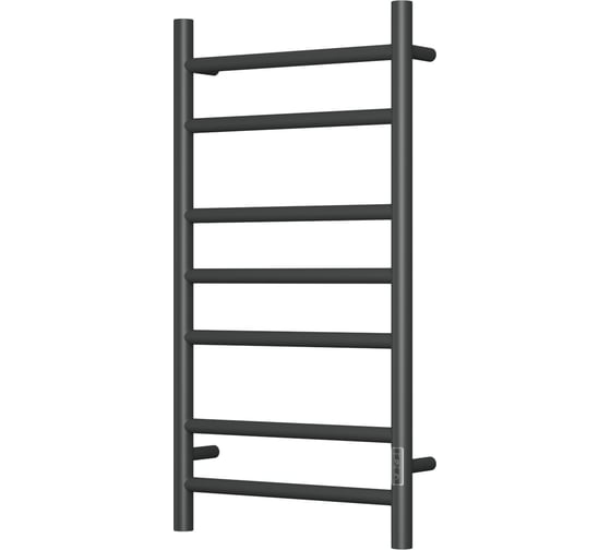 Изображение товара Электрический полотенцесушитель Bauedge BAU Stil 40x80, 7 планок, универсальный, черный матовый RAL 9005 DB-0038